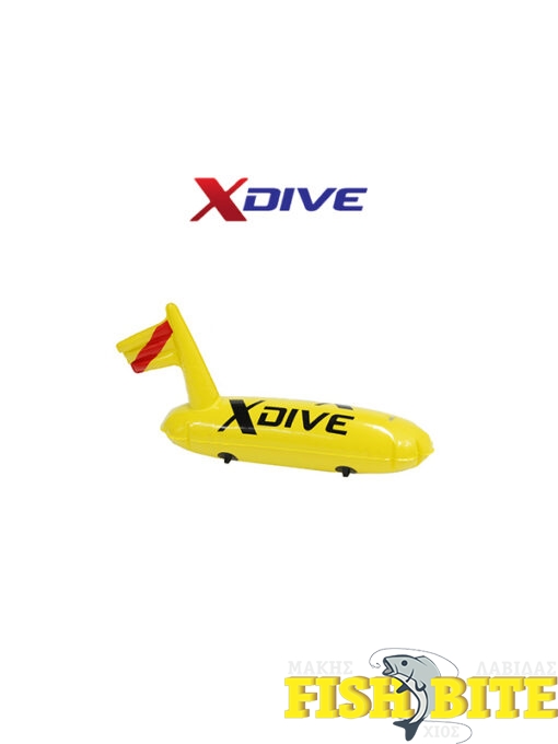 Σημαδούρα PVC 0.4mm Μονού Θαλάμου Με Φουσκωτή Σημαία Κίτρινη