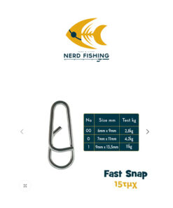 Παραμάνα “Fast Snap” για LRF/HRF/Spinning NERD FISHING